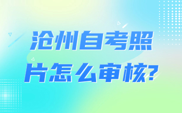 沧州自考照片怎么审核?